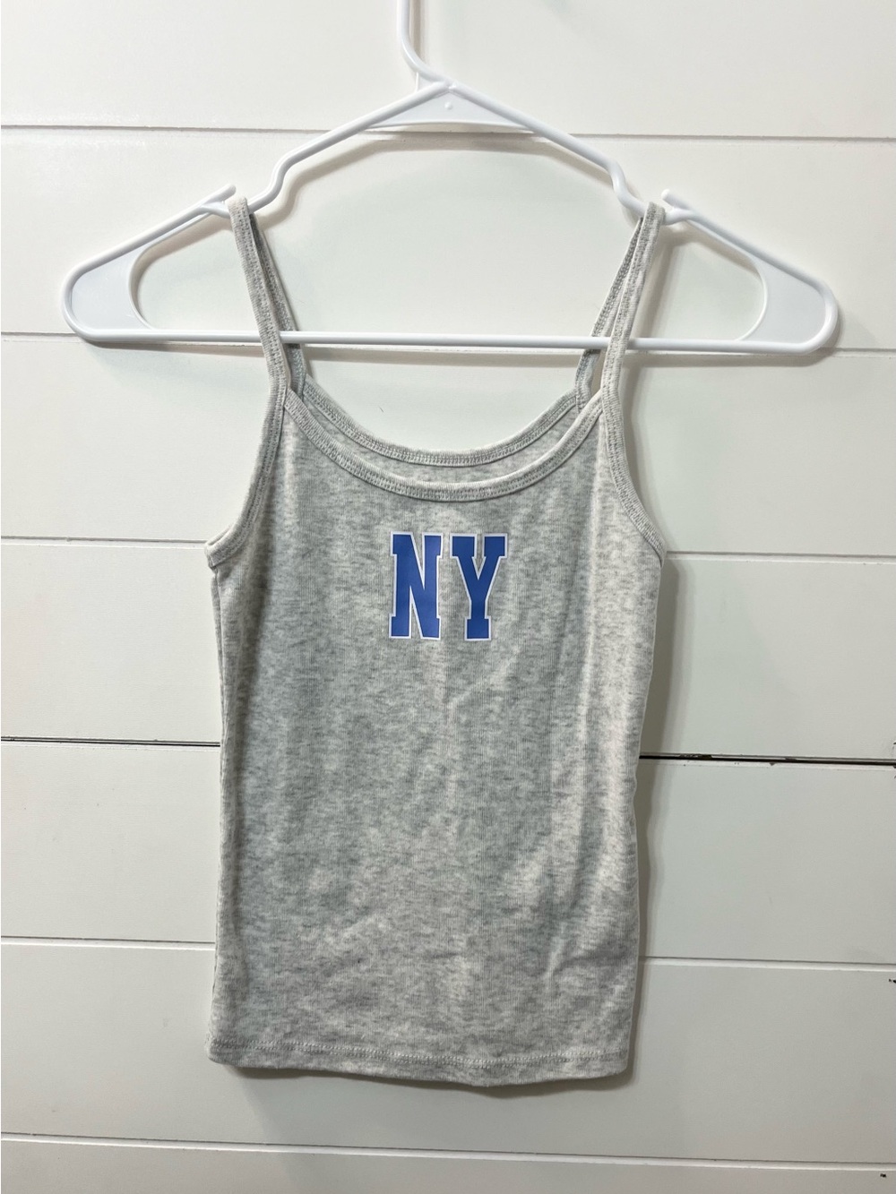No Boundaries light grey tank